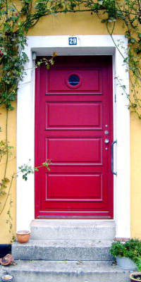 Wooden entry doors